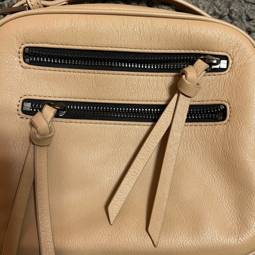 Botkier Chelsea Camera Top Zip Crossbody Beige